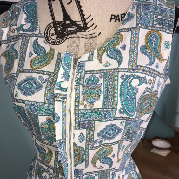 Vintage 60s cotton dress - Picture 3 of 5